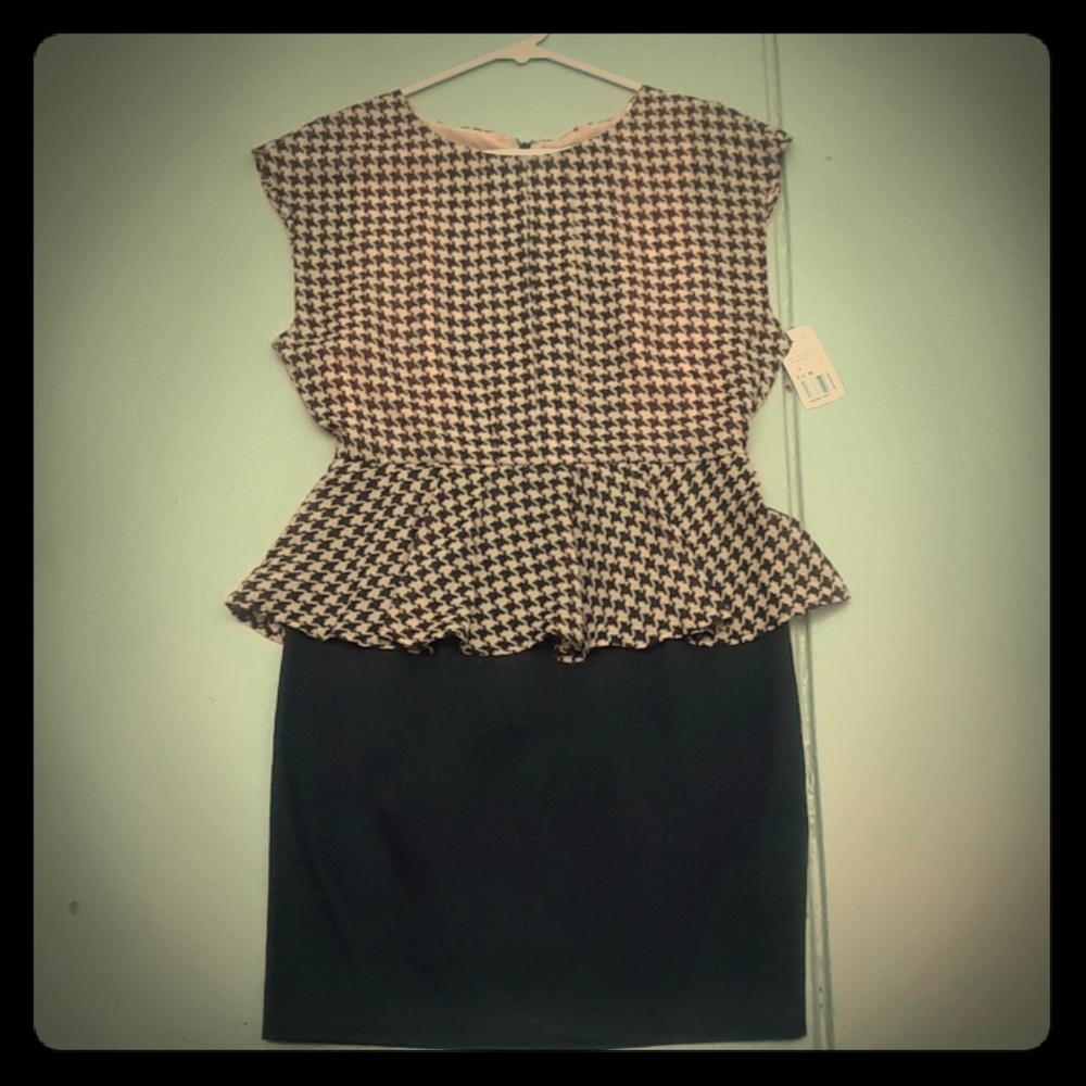 NWT Houndstooth career office work dress